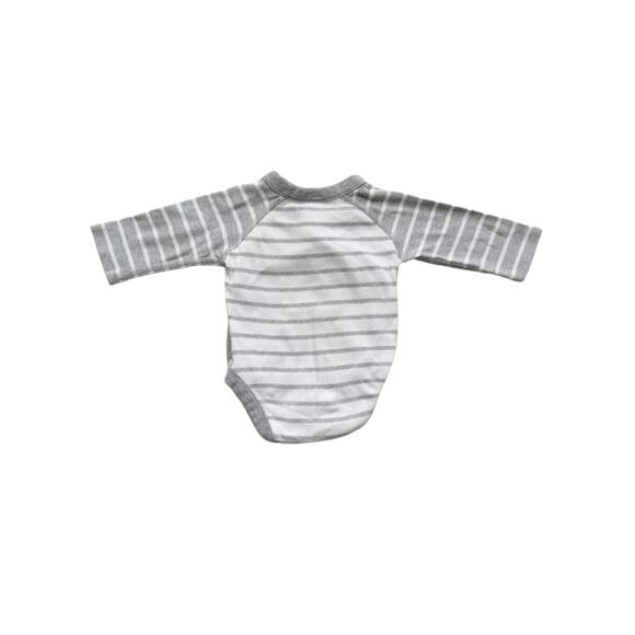Hanna Andersson Gray Stripe Wiggle Set Size 0-3m - Picture 4 of 9